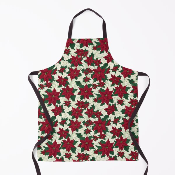 Item preview, A seamless pattern of elegant poinsettia flowers designed and sold by theredsharp.