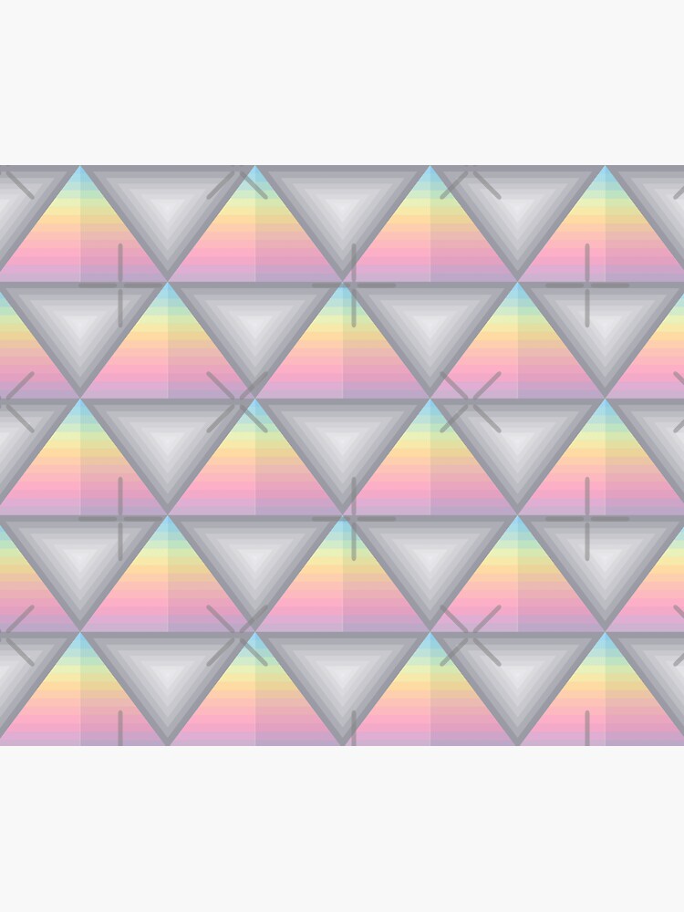 Triangle Pyramid Colourful Geometric Pattern by thespottydogg