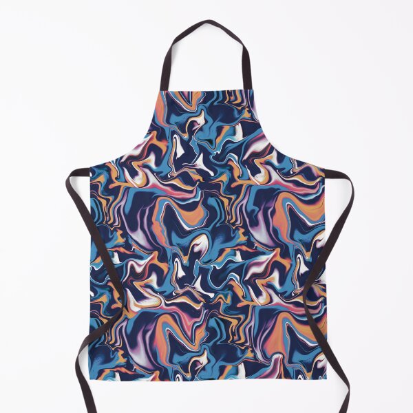 Item preview, Colorful Chaos Fluid Art in Blue Orange purple and White designed and sold by AloraDawnEve.