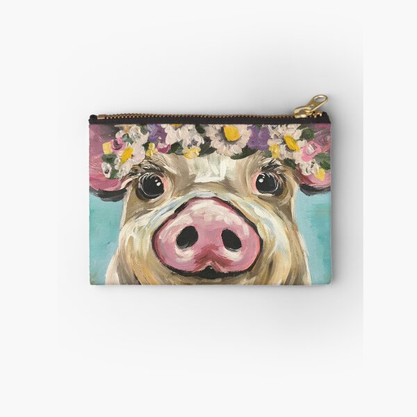 Item preview, Cute Pig Art, Farmhouse Pig art designed and sold by leekellerart.