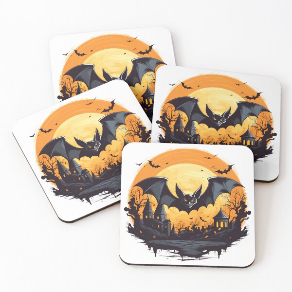 Item preview, Halloween Cartoon Style Haunted House with Bats Sticker designed and sold by Kevin Lou.