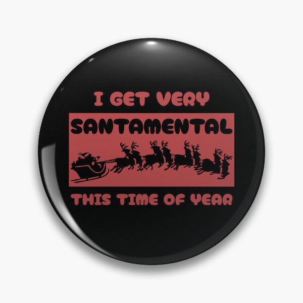 Item preview, Santamental (Red on Black) designed and sold by FootprintDesign.