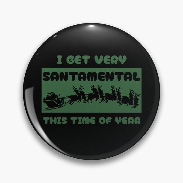Item preview, Santamental (Green on Black) designed and sold by FootprintDesign.