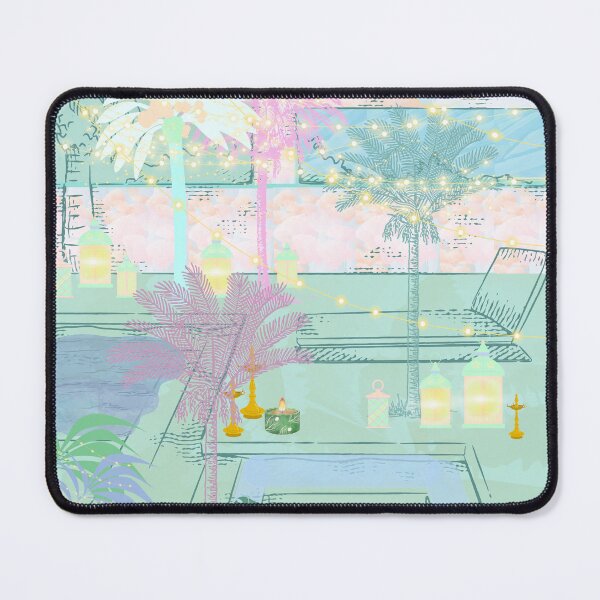 Item preview, Copy of Pool and palms, lanterns, water, designed and sold by Sugar Wisdom .