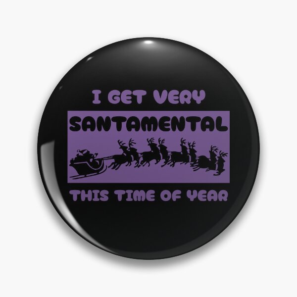 Item preview, Santamental (Purple on Black) designed and sold by FootprintDesign.