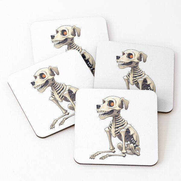 Item preview, Halloween Cartoon Skeleton Dog Halloween Monster Sticker Art Print designed and sold by Kevin Lou.