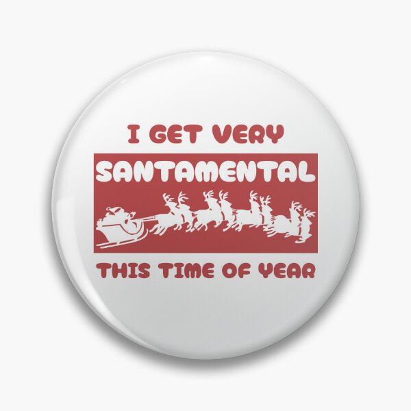 Item preview, Santamental (Red on White) designed and sold by FootprintDesign.