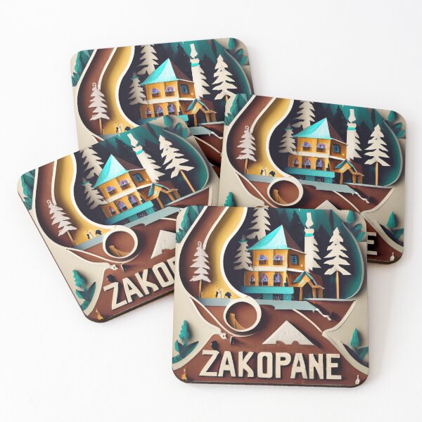 Item preview, Zakopane, Poland, Cities of the World, Vintage style designed and sold by emaga.