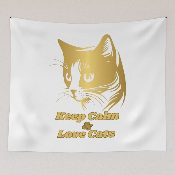 Item preview, Keep Calm and Love Cat 27 designed and sold by ThanaDesign.