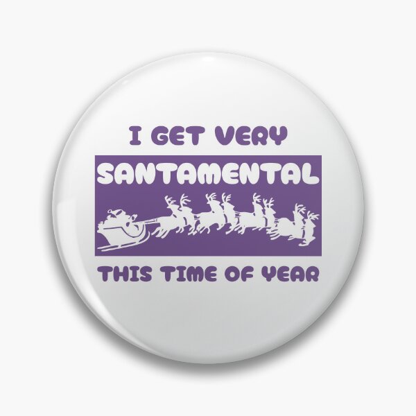 Item preview, Santamental (Purple on White) designed and sold by FootprintDesign.