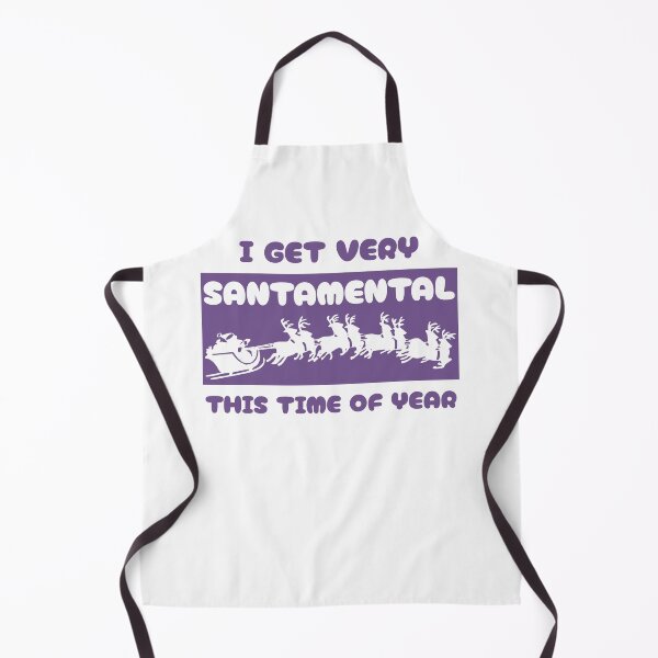 Item preview, Santamental (Purple on White) designed and sold by FootprintDesign.
