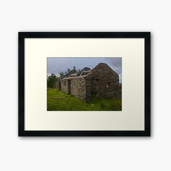 Stonework of a ruin Framed Art Print