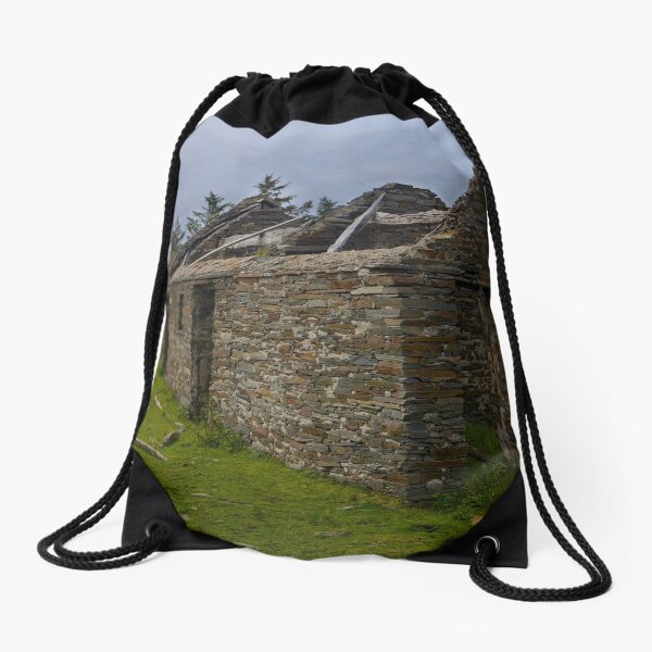 Stonework of a ruin Drawstring Bag