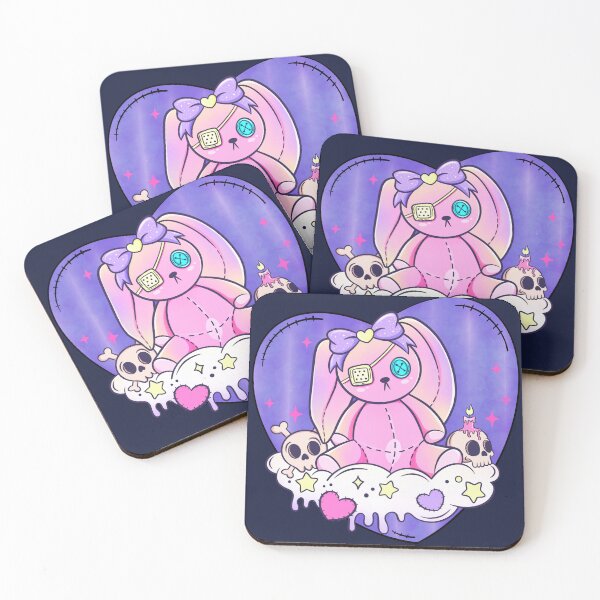 Item preview, Voodoo Doll Bunny Rabbit & Skulls Kawaii Halloween designed and sold by chocolatefund.