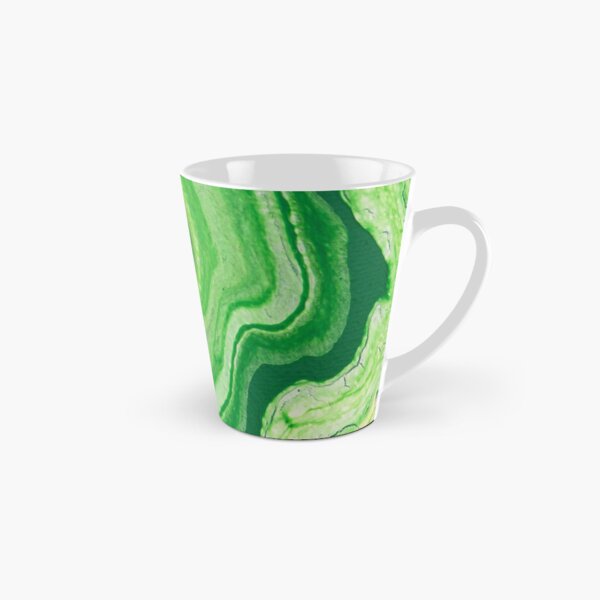 Green Geode Acrylic Pour Tall Mug