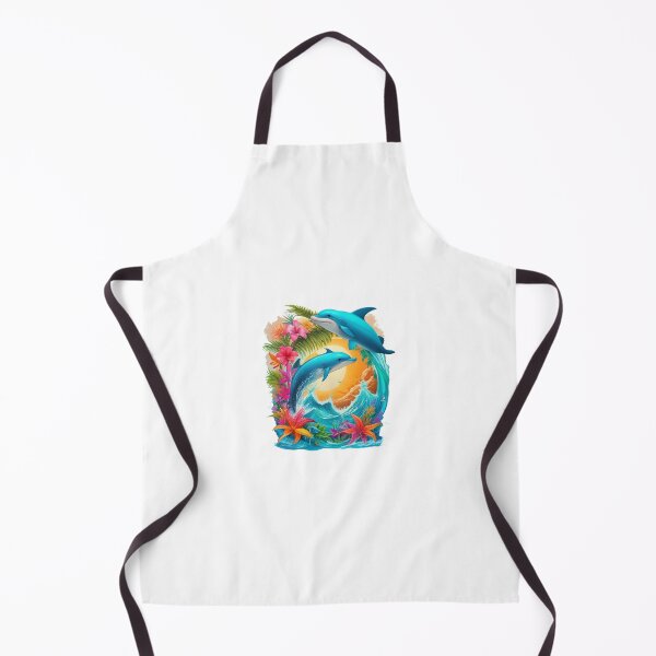 Item preview, Clipart of a colorful and floral dolphins.  designed and sold by Vegasstickers.