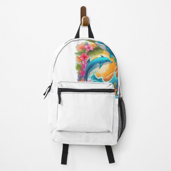 Item preview, Clipart of a colorful and floral dolphins.  designed and sold by Vegasstickers.