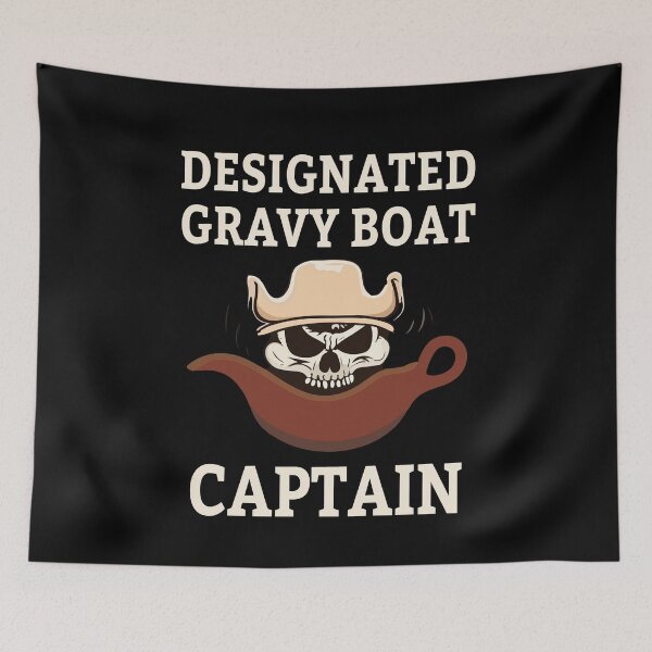 Item preview, Designated Gravy Boat Captain Funny Thanksgiving Pirate Gift designed and sold by TMelonShop.