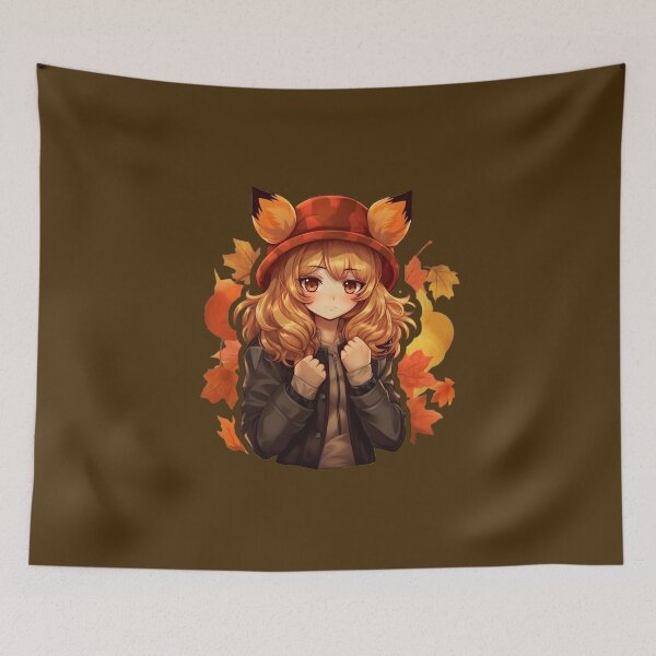 Item preview, Anime girl and Falling season  designed and sold by Trendy-Artistry.