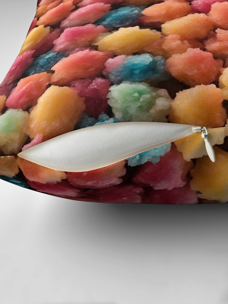 Thumbnail 2 of 4, Pillow, Colorful Shaved Ice designed and sold by DJALCHEMY.