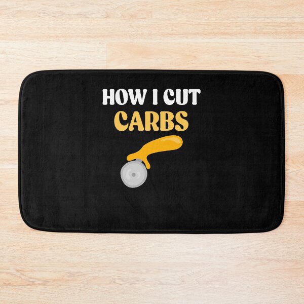 Item preview, How I Cut Carbs Funny Pizza Cutter Funny Gym Workout Diet Gift designed and sold by TMelonShop.