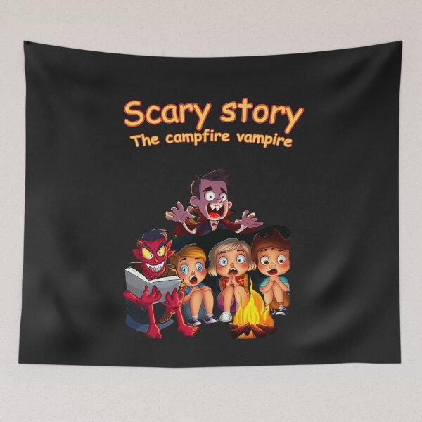 Item preview, Scary story the campfire vampire  designed and sold by SeeingBeyond.