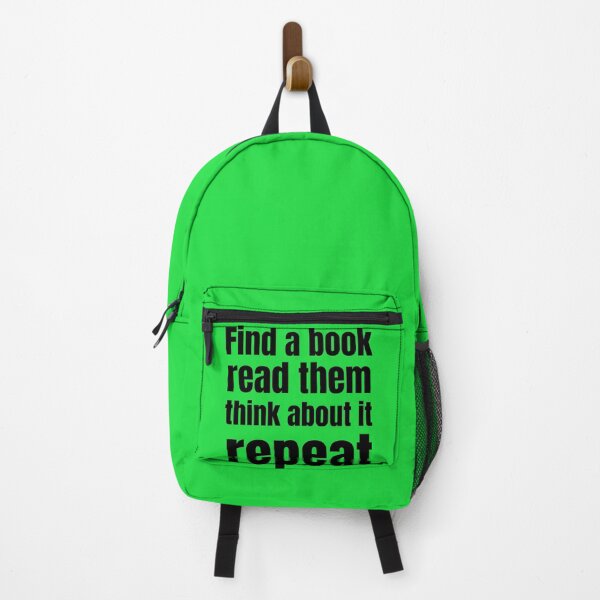 Item preview, Find a book, read it, think, repeat designed and sold by studio468.