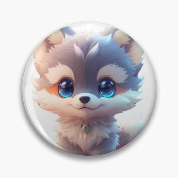 Item preview, A clipart of a cute little wolf having blue eyes.  designed and sold by Vegasstickers.