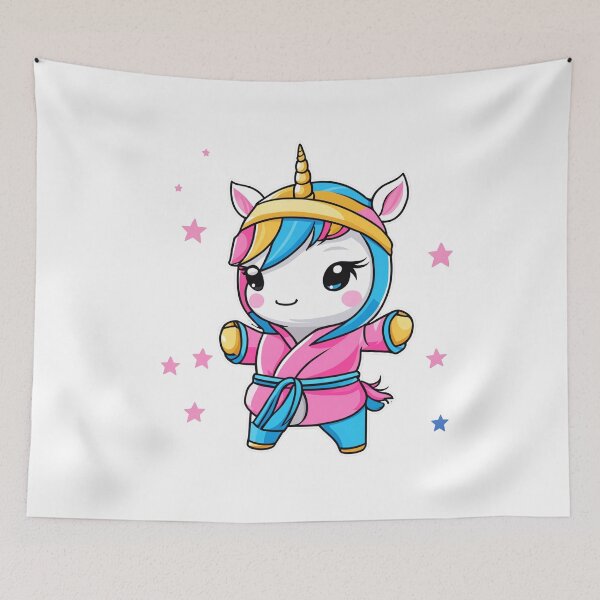 Item preview, Ninja Unicorn - Pink Kawaii Karate designed and sold by ElLocoMus.