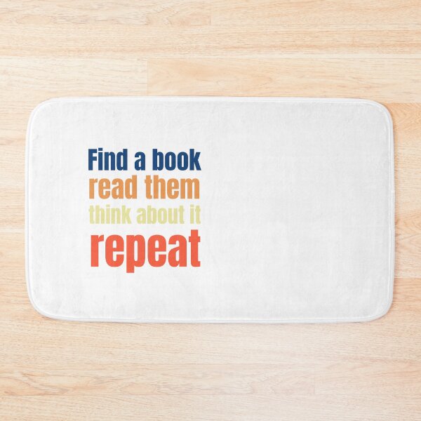Item preview, Find a book, read it, think, repeat designed and sold by studio468.