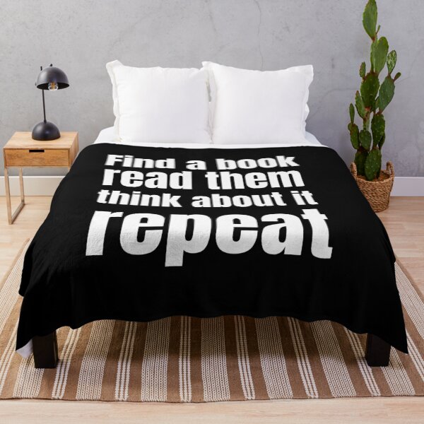 Item preview, Find a book, read it, think, repeat designed and sold by studio468.