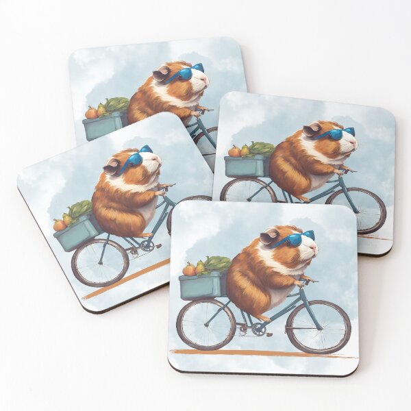 Item preview, Guinea pig on a bicycle 1 designed and sold by Studio Le Pureza.