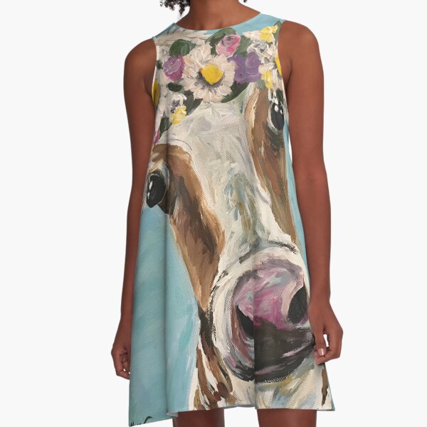 Vista previa del artículo con la obra «Arte de vacas, lindo arte de granja con vacas», diseñado y vendido por leekellerart.
