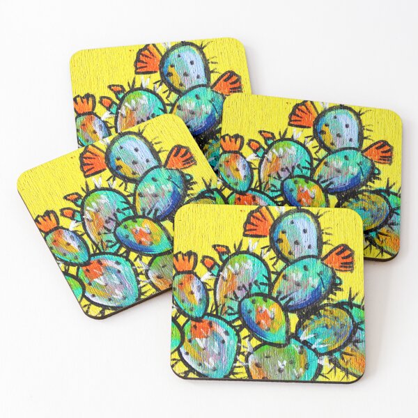 Item preview, Tiny Pears Sunshine Prickly Pear Cactus designed and sold by Mad World Art Ltd. Co..