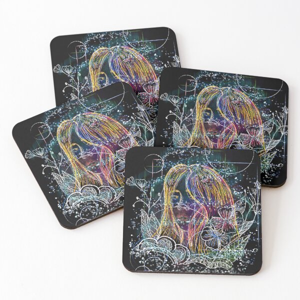 Item preview, Graphics Art  woman flower with lights full color designed and sold by LifeTU.