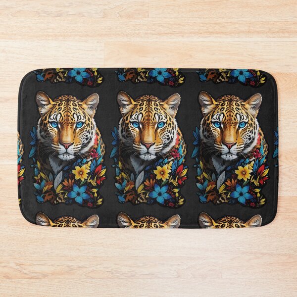 Item preview, Leopard head, flower leopard, Leopard, leopard blue eyes designed and sold by PrintGood.
