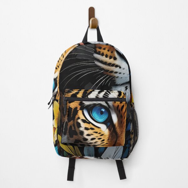Item preview, Leopard head, flower leopard, Leopard, leopard blue eyes designed and sold by PrintGood.