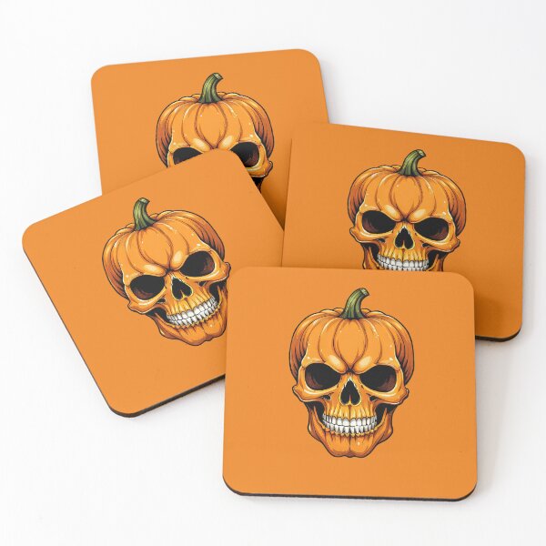 Item preview, Pumpkin skull, halloween creepy pumpkin wallpaper designed and sold by ChaosEdits.