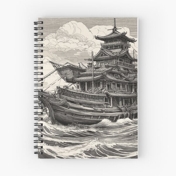 Item preview, Fantasy Longship Sketch designed and sold by IvoryTowers.