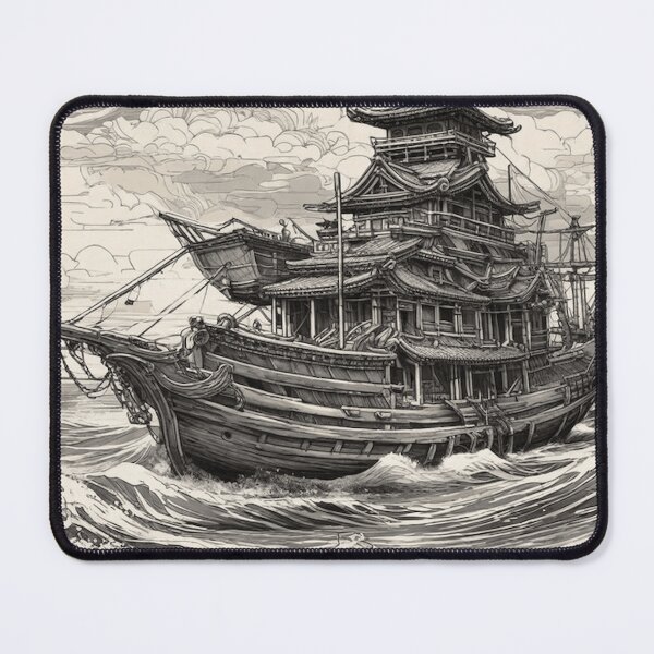 Item preview, Fantasy Longship Sketch designed and sold by IvoryTowers.