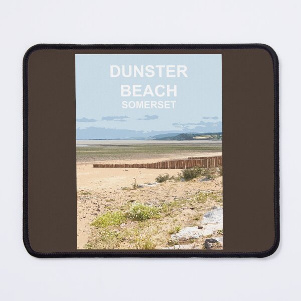 Item preview, Dunster Beach Somerset. Minehead Travel location poster designed and sold by BarbaraGlebska.