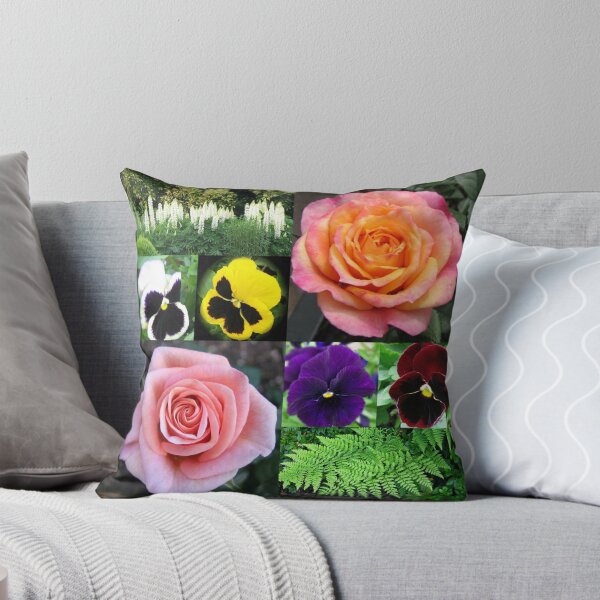 Item preview, Roses and Pansies Collage designed and sold by Kathryn Jones.