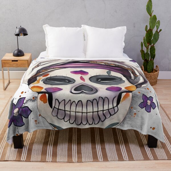 Item preview, MEXICAN "CATRINA" SKULL WITH A TURBAN designed and sold by inarausch2023.