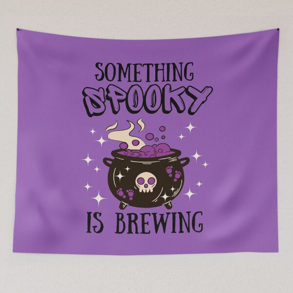 Item preview, Something spooky is brewing| a baby is brewing| halloween funny designed and sold by droolingdreams.
