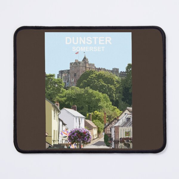 Item preview, Dunster Somerset. Exmoor Travel location poster designed and sold by BarbaraGlebska.