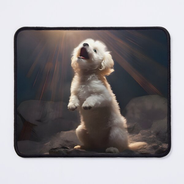 Item preview, Cute Miniature Poodle Howling at the Moon designed and sold by danielvec.