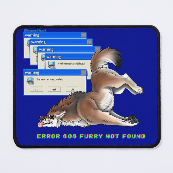 Item preview, ERROR 404 glitch red wolf designed and sold by dragongirl222.