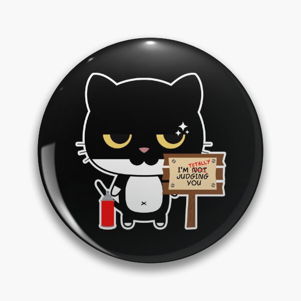 Item preview, I’m Totally Judging You | Cute Black Cat with Judging Look designed and sold by Kimochi-Shop.