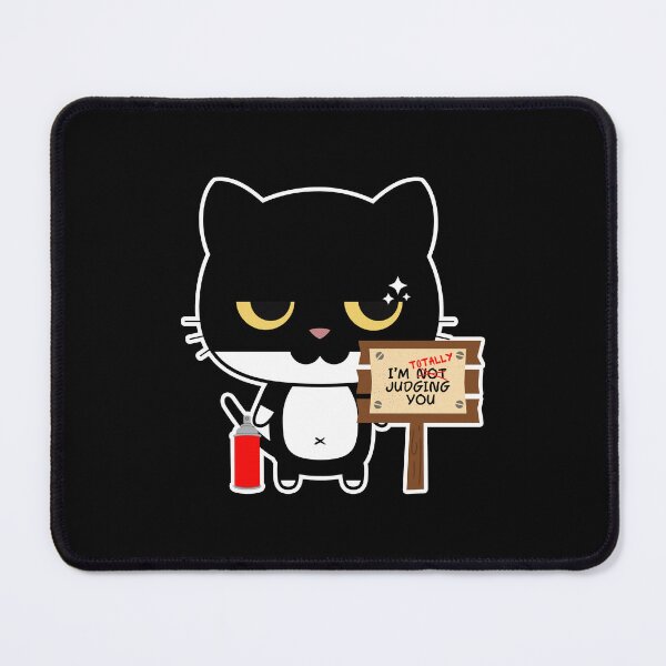 Item preview, I’m Totally Judging You | Cute Black Cat with Judging Look designed and sold by Kimochi-Shop.