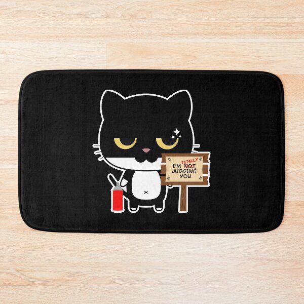 Item preview, I’m Totally Judging You | Cute Black Cat with Judging Look designed and sold by Kimochi-Shop.
